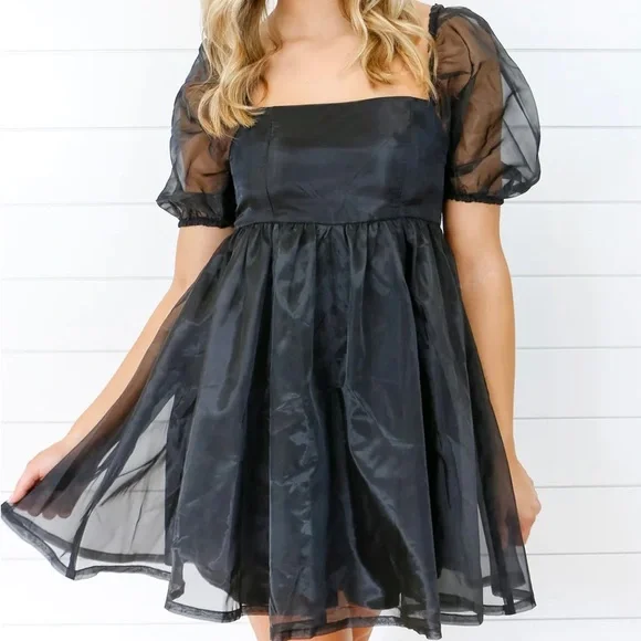 Gaudie & co black babydoll dress - Picture 4 of 4